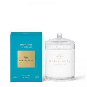 Midnight in Milan Saffron & Rose 380g Soy Candle