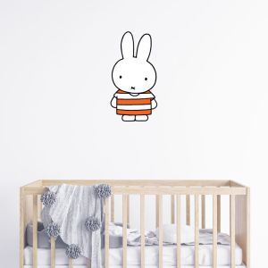 Miffy in Orange Stripes | Wall Decal