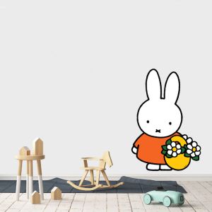 Miffy with Flower Basket | Wall Decal