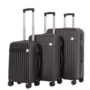 Milano Decor 3 Piece Luggage Set | Blue, Black or Silver