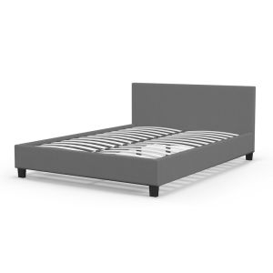 Milano Sienna Luxury Bed Frame With Headboard | Charcoal & Grey | Various Sizes