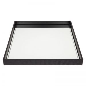 Miles Mirrored Tray | Large | Black