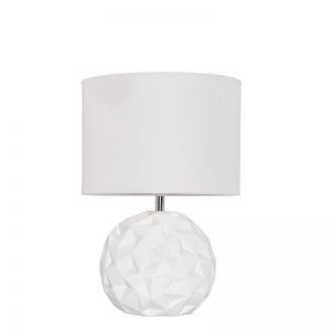 Milla 2 Light Round Table Lamp in White | By Beacon Lighting