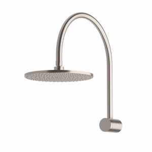 Milli Pure Hi-Rise Shower 250mm Curved Brushed Nickel (3 Star) | Reece