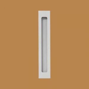 Milos | Flush Pull Handle | 252mm X 44mm | Satin White