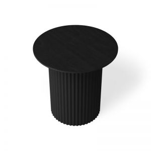 Mimi Side Table Black Base | Black Stained Ash Top | By Huset