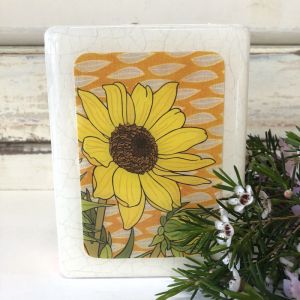 Mini Woodblock | Sunflower
