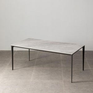 Minimalist 6 Seater Sintered Porcelain Stone Dining Table | Sicily Grey |BK Ciandre