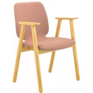 Missie Arm Chair - Oak + Burnt Umber