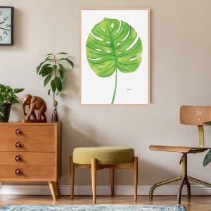 Monstera Living in Green Fine Art Print | by Pick a Pear | Framed