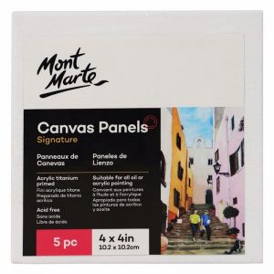 Mont Marte Canvas Panel | 4" x 4" | 5pc