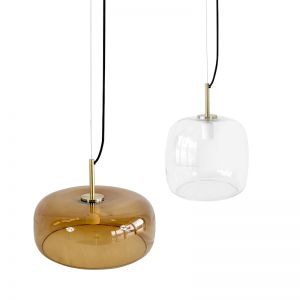 Montage Series Pendant Lighting | Brown and Clear