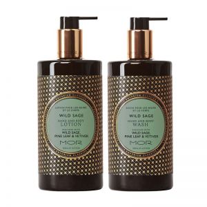 MOR Wild Sage Hand & Body Wash and Hand & Body Lotion Set