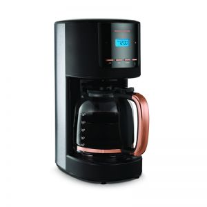 Morphy Richards 12 cup / 1.8L  Accents Filter Coffee Machine | Rose Gold/Black