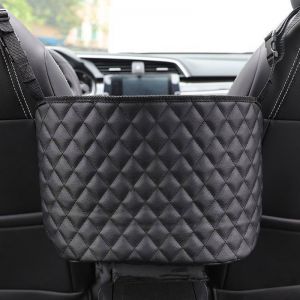 Multi-Purpose Car Storage Bag | Black Leather