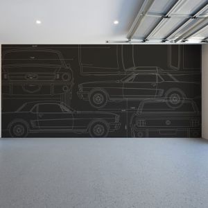 Mustang Blueprint | Wallpaper