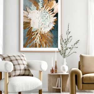 Muted Protea Plant | Framed Art Print