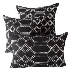 Navajo Black | Sunbrella Fade and Water Resistant Outdoor Cushion | Outdoor Interiors