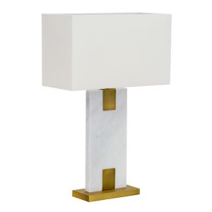 Nazare Marble Table Lamp | White