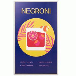Negroni | 60x100cm | Outdoor UV Wall Art with Aluminium Frame