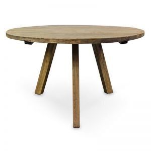 Nena Reclaimed Round Wooden Dining Table | 1.25m