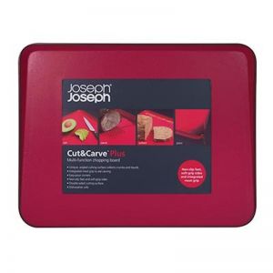 NEW Joseph Joseph Cut & Carve Plus Chopping Board  Red