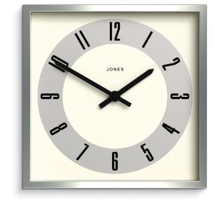 Newgate Jones Box Wall Clock | Silver