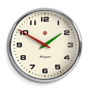 Newgate Superstore Wall Clock | Alpha Dial Chrome
