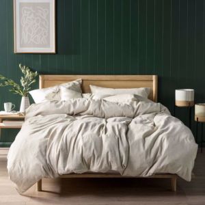 Nimes Natural Quilt Cover Set | Queen