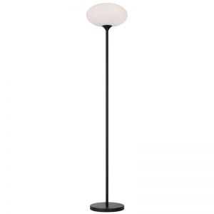 Nori Floor Lamp | Black and Opal