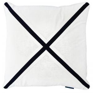 NORTH CAPE Cross Cushion Cover | Dark Blue | 50x50cm