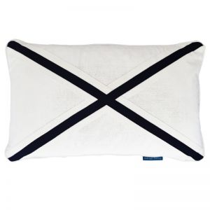 NORTH CAPE Cross Cushion Cover | Deep Navy | 30x50cm