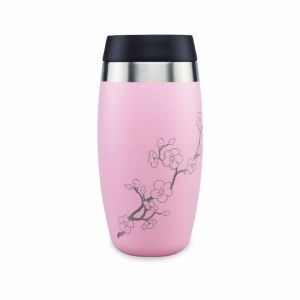 Ohelo 400ml Tumbler With Etched Blossoms - Pink