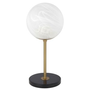 Oliana Large Table Lamp | Black Marble and Alabastro