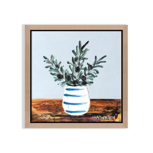 Olive Branch 8 | Angela Hawkey | Mini Framed Canvas by Artist Lane