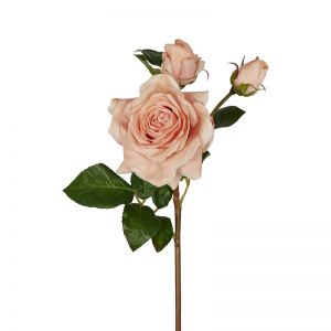Olivia Bud Real Touch Rose Stem | 53cm | Blush 6 x Stems