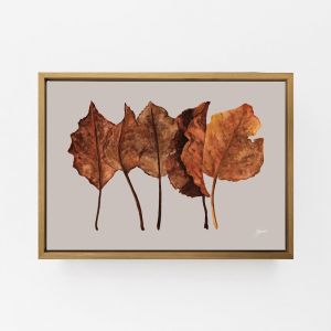 One Fine Autumn Day 1 in Pale Slate Wall Art Print | By Pick a Pear | Canvas