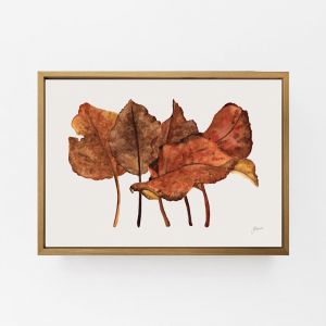 One Fine Autumn Day 2 in Light Linen Wall Art Print | By Pick a Pear | Canvas