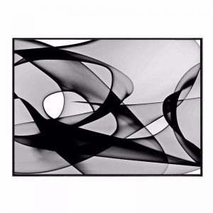 Onyx Abstract | Framed Canvas Print