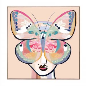 Ophelia Butterfly | Framed Canvas Print
