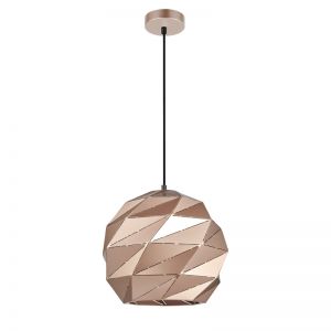 ORIGAMI Dome Pendant Light | Large | Rose Gold