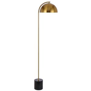 Ortez Floor Lamp | Black Marble and Antique Gold