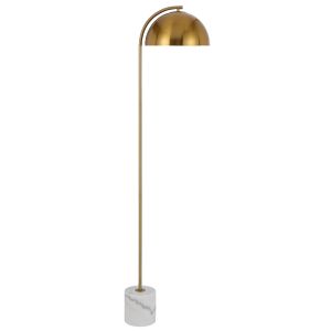 Ortez Floor Lamp | White Marble and Antique Gold