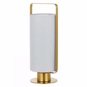 Orwel Table Lamp | Grey and Antique Gold | Retro Lighting