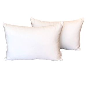 Outdoor Cushion Set Off White 2 Pack RECTANGLE | Sunbrella Fade and Water Resistant | Outdoor Interi