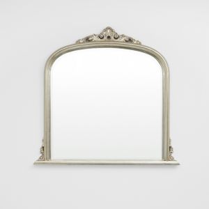 Over Mantel Mirror | Silver Leaf or Bronze Rustic