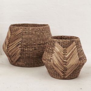 Oversize Tribal Weave Basket