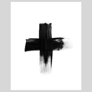 Painted Cross by RK Design | Unframed Art Print