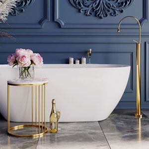 Palermo Freestanding Bath | 1750mm | Semi Gloss White