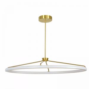 Palermo LED 1000mm Colour Switching Pendant or Close to Ceiling Fitting in Brass | Beacon Lighting